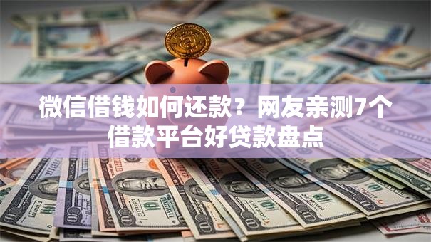 微信借钱如何还款?网友亲测7个借款平台好贷款盘点 微信借钱如何还款?网友亲测7个借款平台好贷款盘点