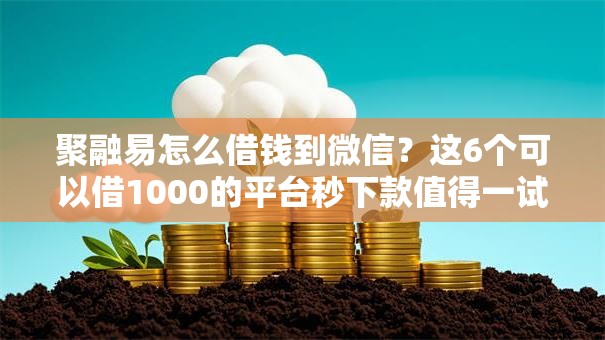 聚融易怎么借钱到微信?这6个可以借1000的平台秒下款值得一试 聚融易怎么借钱到微信?这6个可以借1000的平台秒下款值得一试