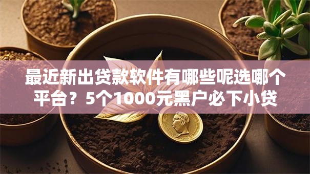 最近新出贷款软件有哪些呢选哪个平台?5个1000元黑户必下小贷推荐 最近新出贷款软件有哪些呢选哪个平台?5个1000元黑户必下小贷推荐