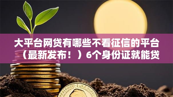 大平台网贷有哪些不看征信的平台(最新发布!)6个身份证就能贷款的平台 大平台网贷有哪些不看征信的平台(最新发布!)6个身份证就能贷款的平台