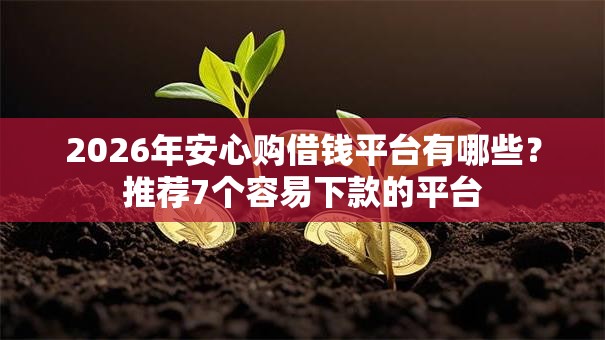 2026年安心购借钱平台有哪些？推荐7个容易下款的平台