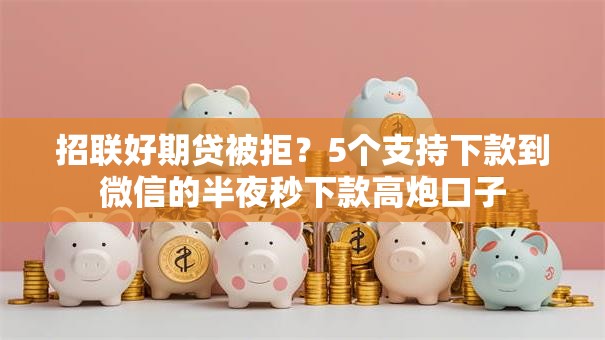 招联好期贷被拒?5个支持下款到微信的半夜秒下款高炮口子 招联好期贷被拒?5个支持下款到微信的半夜秒下款高炮口子