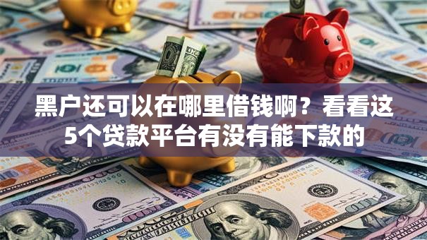 黑户还可以在哪里借钱啊?看看这5个贷款平台有没有能下款的 黑户还可以在哪里借钱啊?看看这5个贷款平台有没有能下款的