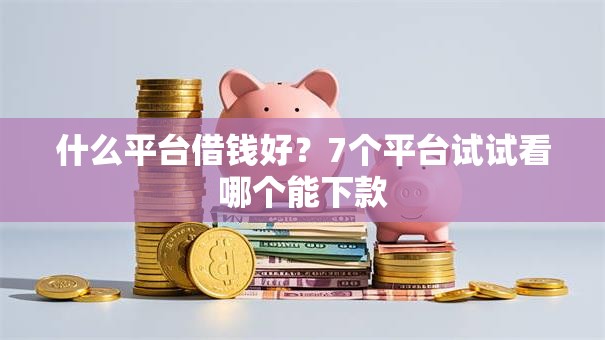什么平台借钱好?7个平台试试看哪个能下款 什么平台借钱好?7个平台试试看哪个能下款