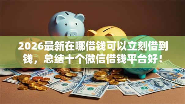 2026最新在哪借钱可以立刻借到钱,总结十个微信借钱平台好! 2026最新在哪借钱可以立刻借到钱,总结十个微信借钱平台好!
