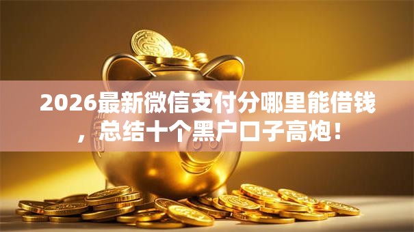 2026最新微信支付分哪里能借钱,总结十个黑户口子高炮! 2026最新微信支付分哪里能借钱,总结十个黑户口子高炮!