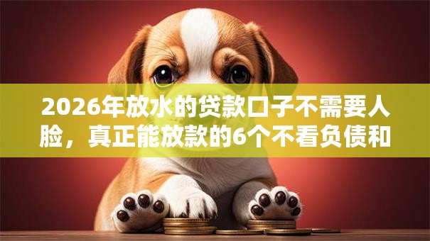 2026年放水的贷款口子不需要人脸,真正能放款的6个不看负债和征信的软件推荐 2026年放水的贷款口子不需要人脸,真正能放款的6个不看负债和征信的软件推荐