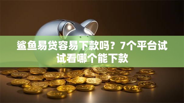 鲨鱼易贷容易下款吗？7个平台试试看哪个能下款