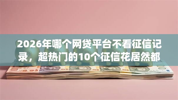 2026年哪个网贷平台不看征信记录,超热门的10个征信花居然都下款了的app推荐 2026年哪个网贷平台不看征信记录,超热门的10个征信花居然都下款了的app推荐