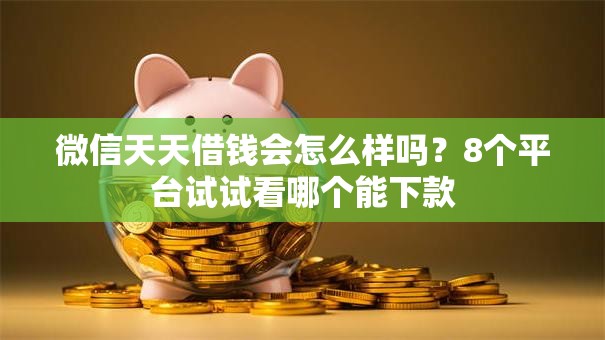 微信天天借钱会怎么样吗?8个平台试试看哪个能下款 微信天天借钱会怎么样吗?8个平台试试看哪个能下款