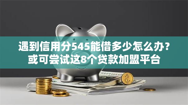 遇到信用分545能借多少怎么办？或可尝试这8个贷款加盟平台