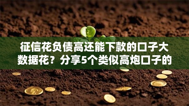 征信花负债高还能下款的口子大数据花?分享5个类似高炮口子的平台 征信花负债高还能下款的口子大数据花?分享5个类似高炮口子的平台