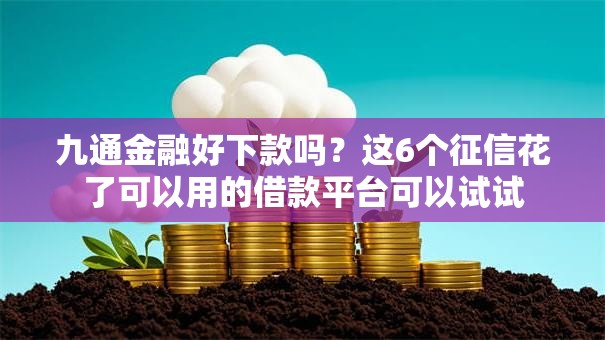 九通金融好下款吗?这6个征信花了可以用的借款平台可以试试 九通金融好下款吗?这6个征信花了可以用的借款平台可以试试