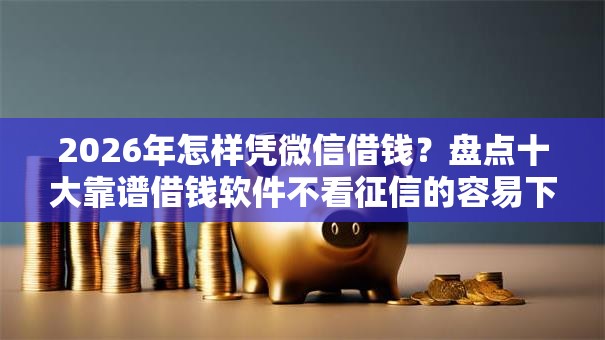 2026年怎样凭微信借钱?盘点十大靠谱借钱软件不看征信的容易下款的 2026年怎样凭微信借钱?盘点十大靠谱借钱软件不看征信的容易下款的