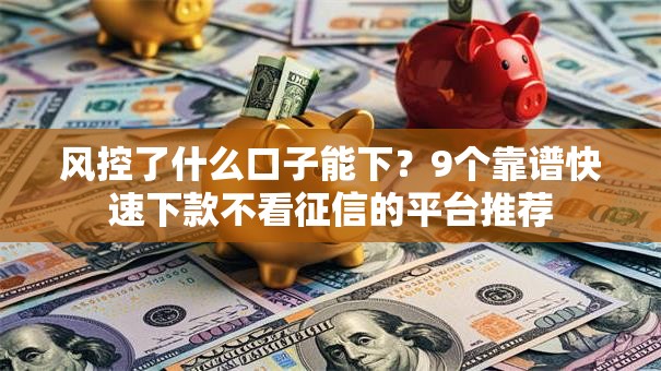 风控了什么口子能下?9个靠谱快速下款不看征信的平台推荐 风控了什么口子能下?9个靠谱快速下款不看征信的平台推荐
