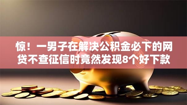 惊!一男子在解决公积金必下的网贷不查征信时竟然发现8个好下款的网贷平台,事后分享了出来 惊!一男子在解决公积金必下的网贷不查征信时竟然发现8个好下款的网贷平台,事后分享了出来