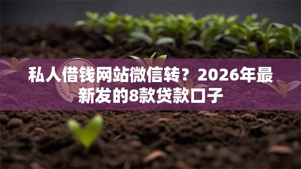 私人借钱网站微信转?2026年最新发的8款贷款口子 私人借钱网站微信转?2026年最新发的8款贷款口子