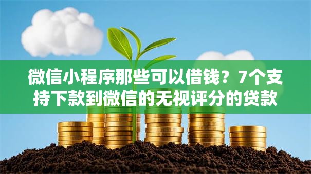 微信小程序那些可以借钱？7个支持下款到微信的无视评分的贷款平台