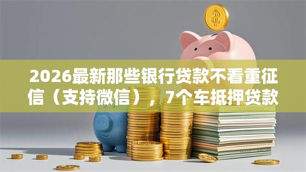 2026最新那些银行贷款不看重征信（支持微信），7个车抵押贷款平台无私分享