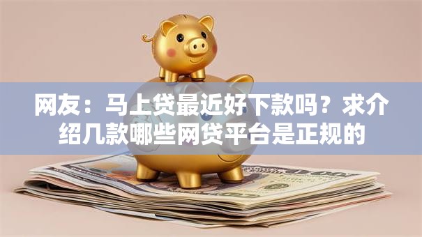网友:马上贷最近好下款吗?求介绍几款哪些网贷平台是正规的 网友:马上贷最近好下款吗?求介绍几款哪些网贷平台是正规的