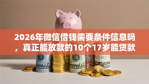 2026年微信借钱需要条件信息吗,真正能放款的10个17岁能贷款的平台推荐 2026年微信借钱需要条件信息吗,真正能放款的10个17岁能贷款的平台推荐