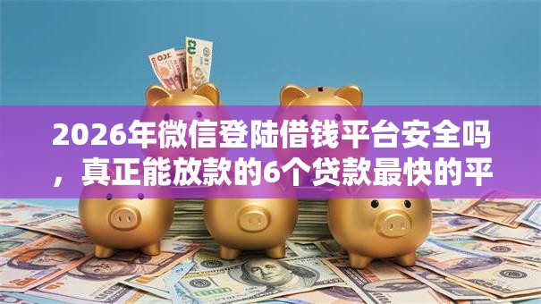 2026年微信登陆借钱平台安全吗,真正能放款的6个贷款最快的平台推荐 2026年微信登陆借钱平台安全吗,真正能放款的6个贷款最快的平台推荐