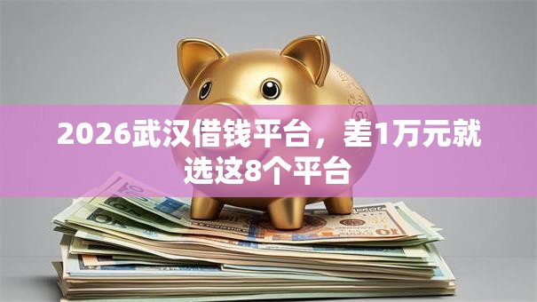 2026武汉借钱平台，差1万元就选这8个平台