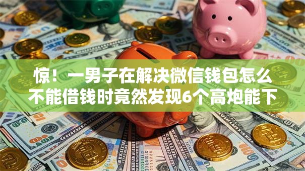 惊！一男子在解决微信钱包怎么不能借钱时竟然发现6个高炮能下款的平台，事后分享了出来