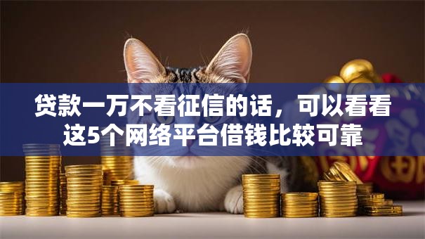 贷款一万不看征信的话,可以看看这5个网络平台借钱比较可靠 贷款一万不看征信的话,可以看看这5个网络平台借钱比较可靠