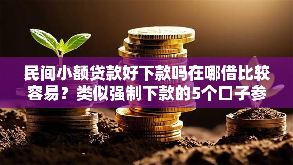 民间小额贷款好下款吗在哪借比较容易？类似强制下款的5个口子参考