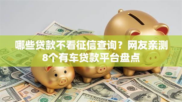 哪些贷款不看征信查询?网友亲测8个有车贷款平台盘点 哪些贷款不看征信查询?网友亲测8个有车贷款平台盘点