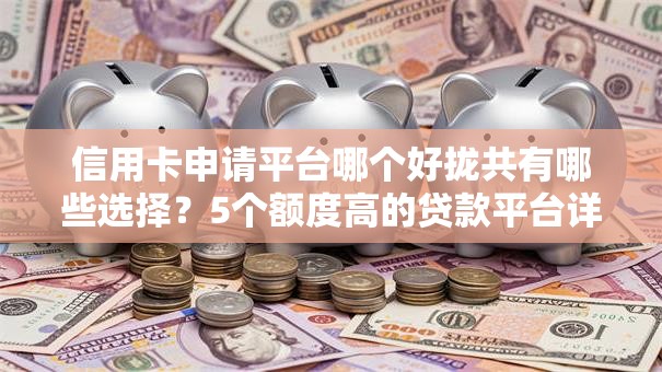 信用卡申请平台哪个好拢共有哪些选择？5个额度高的贷款平台详解