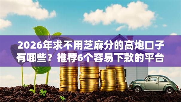 2026年求不用芝麻分的高炮口子有哪些？推荐6个容易下款的平台