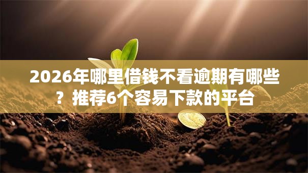 2026年哪里借钱不看逾期有哪些?推荐6个容易下款的平台 2026年哪里借钱不看逾期有哪些?推荐6个容易下款的平台