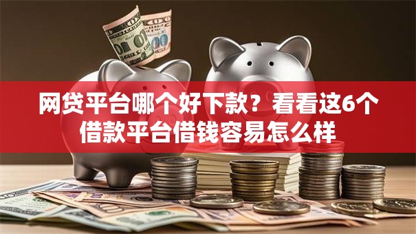网贷平台哪个好下款?看看这6个借款平台借钱容易怎么样 网贷平台哪个好下款?看看这6个借款平台借钱容易怎么样