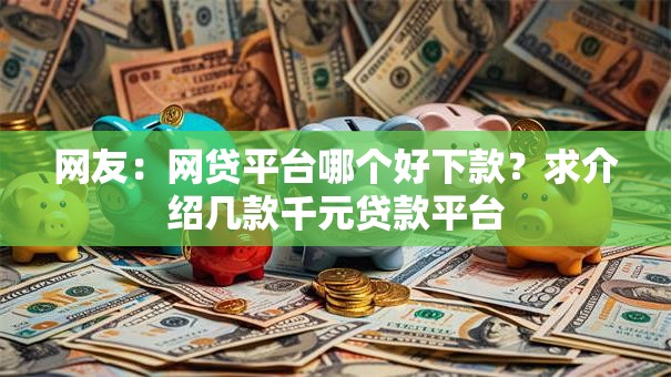 网友：网贷平台哪个好下款？求介绍几款千元贷款平台