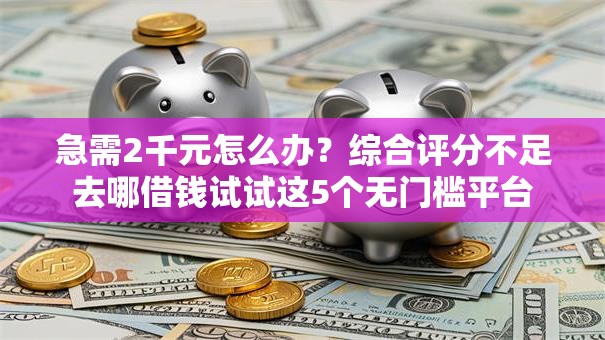 急需2千元怎么办？综合评分不足去哪借钱试试这5个无门槛平台