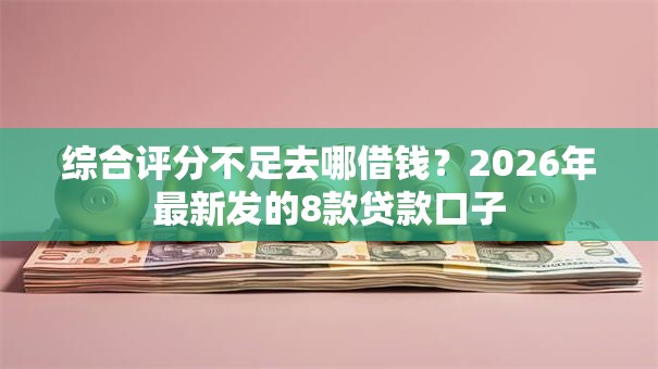 综合评分不足去哪借钱？2026年最新发的8款贷款口子