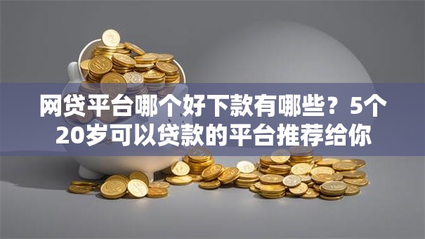 网贷平台哪个好下款有哪些？5个20岁可以贷款的平台推荐给你