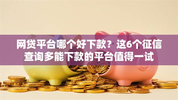 网贷平台哪个好下款？这6个征信查询多能下款的平台值得一试