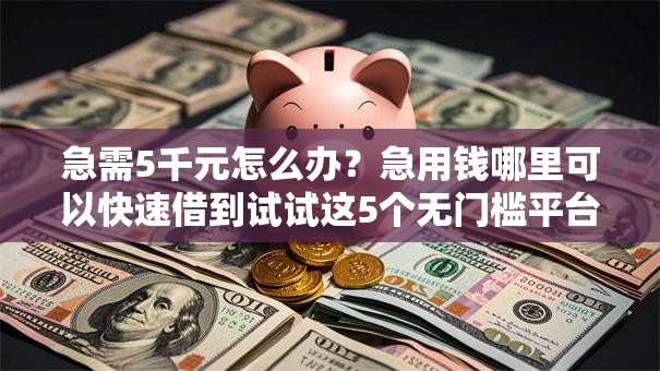 急需5千元怎么办?急用钱哪里可以快速借到试试这5个无门槛平台 急需5千元怎么办?急用钱哪里可以快速借到试试这5个无门槛平台