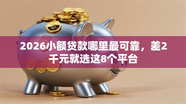 2026小额贷款哪里最可靠，差2千元就选这8个平台