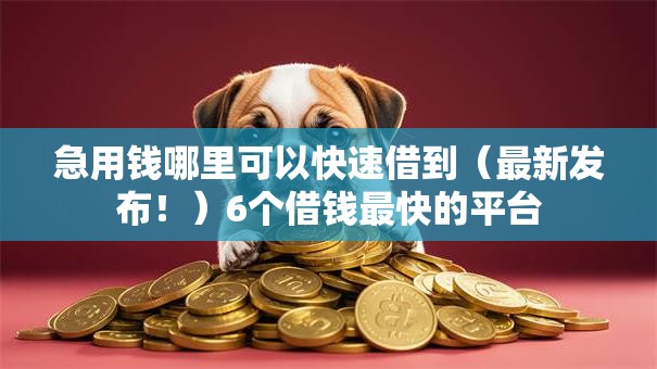 急用钱哪里可以快速借到(最新发布!)6个借钱最快的平台 急用钱哪里可以快速借到(最新发布!)6个借钱最快的平台