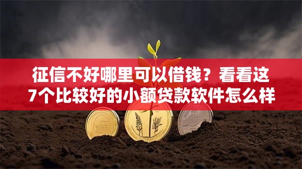 征信不好哪里可以借钱?看看这7个比较好的小额贷款软件怎么样 征信不好哪里可以借钱?看看这7个比较好的小额贷款软件怎么样
