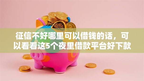 征信不好哪里可以借钱的话,可以看看这5个夜里借款平台好下款 征信不好哪里可以借钱的话,可以看看这5个夜里借款平台好下款