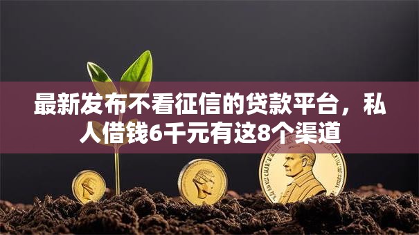 最新发布不看征信的贷款平台,私人借钱6千元有这8个渠道 最新发布不看征信的贷款平台,私人借钱6千元有这8个渠道