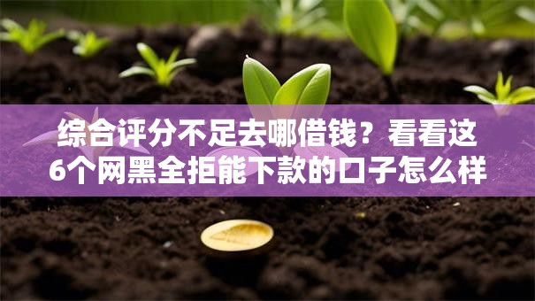 综合评分不足去哪借钱?看看这6个网黑全拒能下款的口子怎么样 综合评分不足去哪借钱?看看这6个网黑全拒能下款的口子怎么样