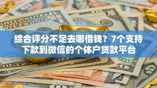 综合评分不足去哪借钱?7个支持下款到微信的个体户贷款平台 综合评分不足去哪借钱?7个支持下款到微信的个体户贷款平台