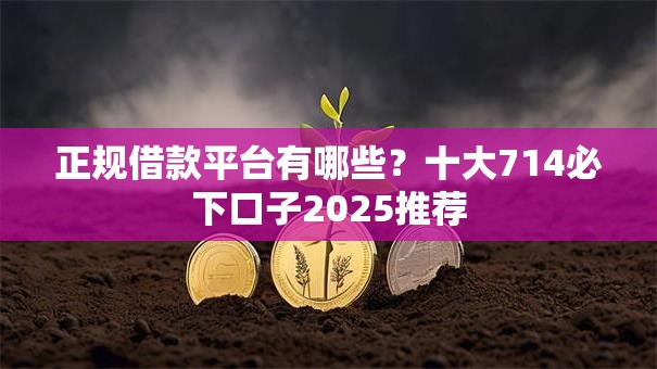 正规借款平台有哪些?十大714必下口子2025推荐 正规借款平台有哪些?十大714必下口子2025推荐