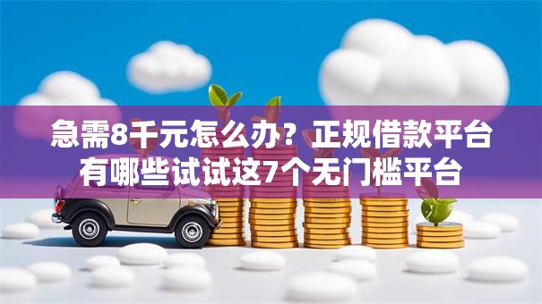 急需8千元怎么办?正规借款平台有哪些试试这7个无门槛平台 急需8千元怎么办?正规借款平台有哪些试试这7个无门槛平台